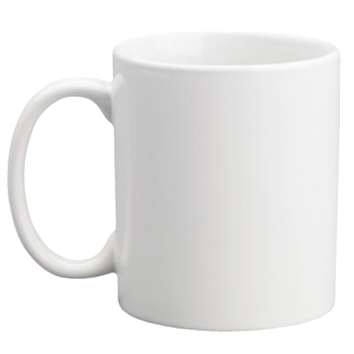 Tasse mit Henkel links