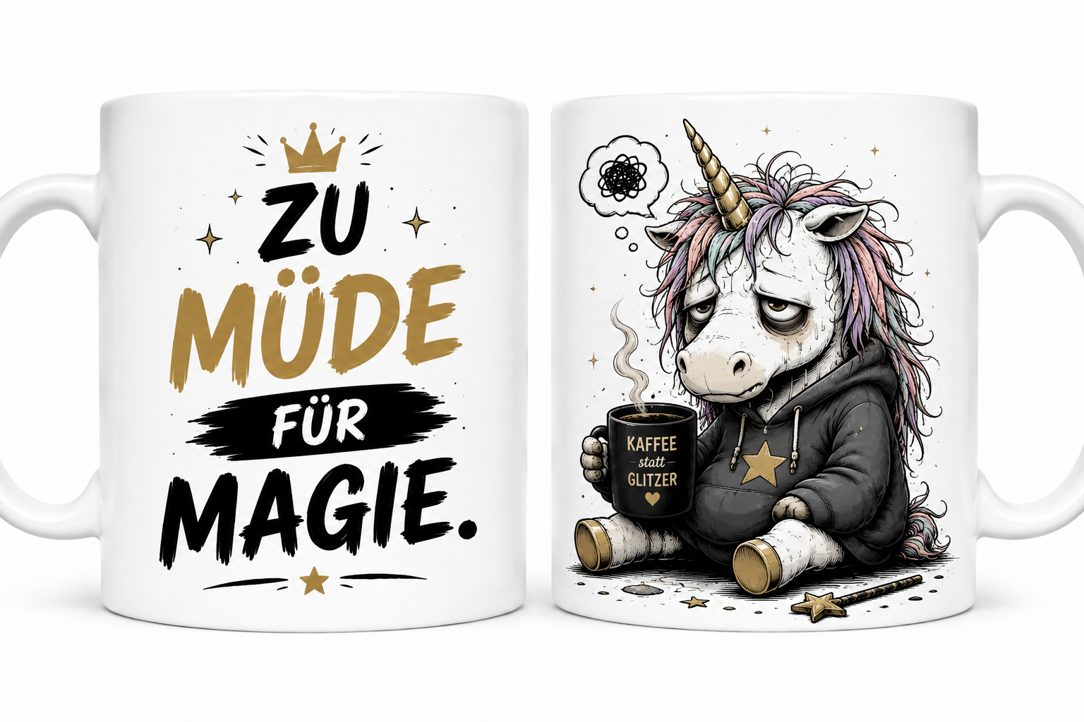 Zu müde - Einhorn-Tasse